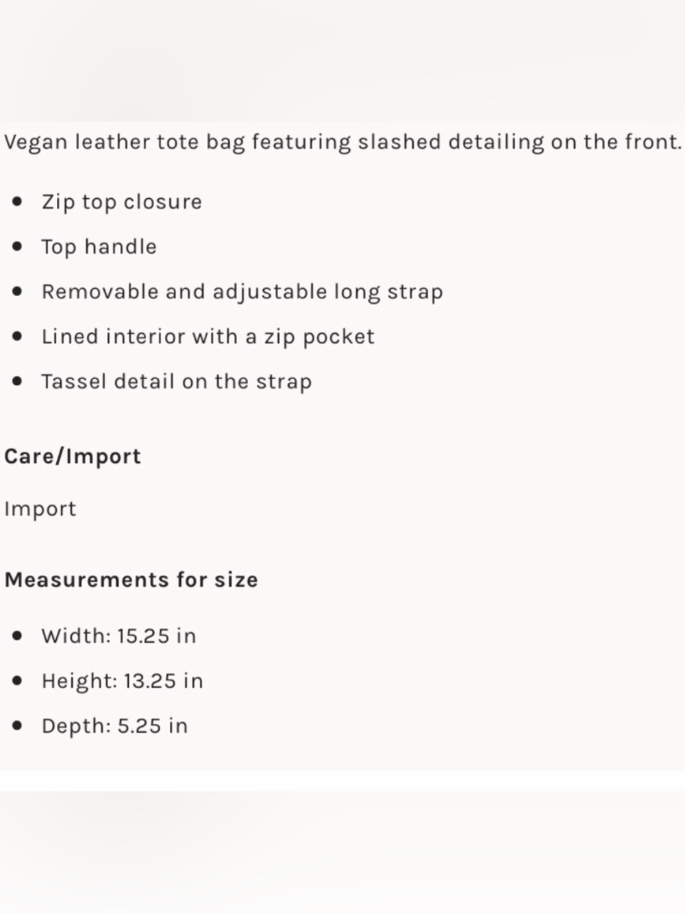 Free People Jinx Black Vegan Leather Tote - Picture 5 of 5